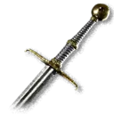 Ausbalanciertes Meisterhaftes Langschwert Gegenstandssymbol in The Blood of Dawnwalker
