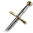 Icono del objeto Espada cubierta de oro de caballero en The Blood of Dawnwalker