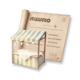 Furniture Blueprint: Harvest Moon - Market Stall item icon in Aniimo