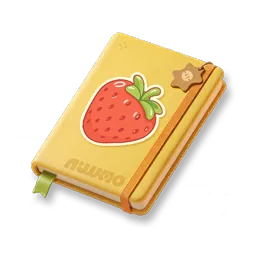 Icono del objeto Nota de receta: caramelo de fresa en Aniimo
