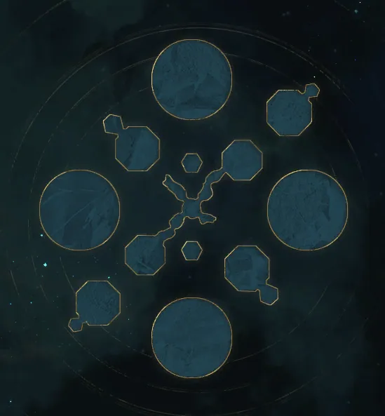 Mapa Orcus's Grave – rozložení dungeonu AION 2 s pozicemi bossů