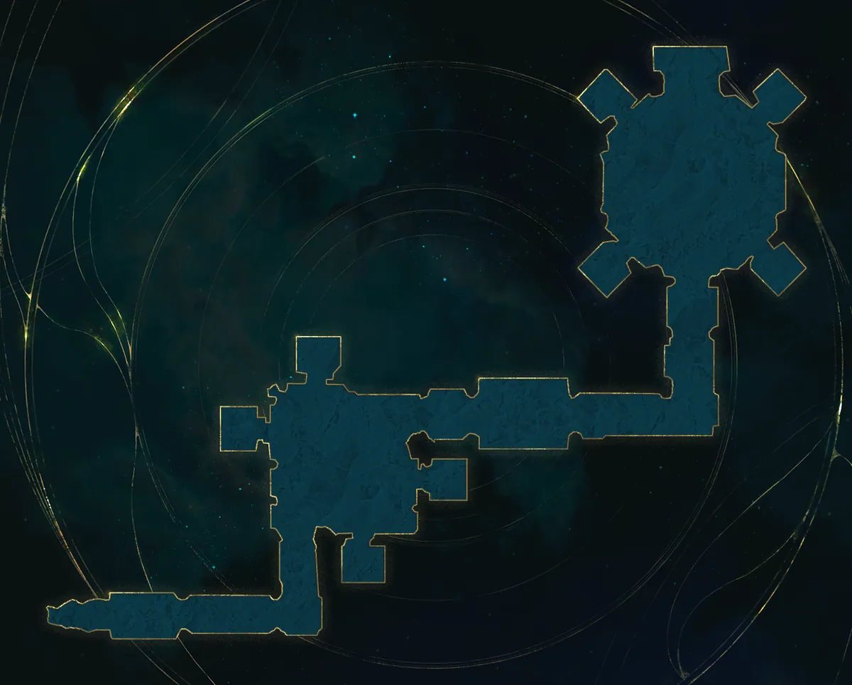 Mapa Ishtar Logistics Base – rozložení dungeonu AION 2 s pozicemi bossů