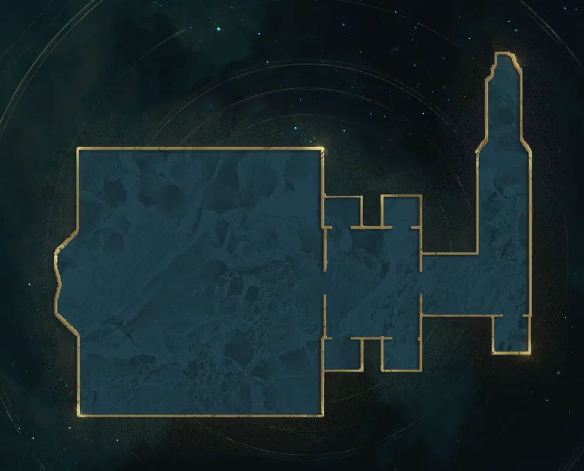 Mapa Scribe's Room – rozložení dungeonu AION 2 s pozicemi bossů