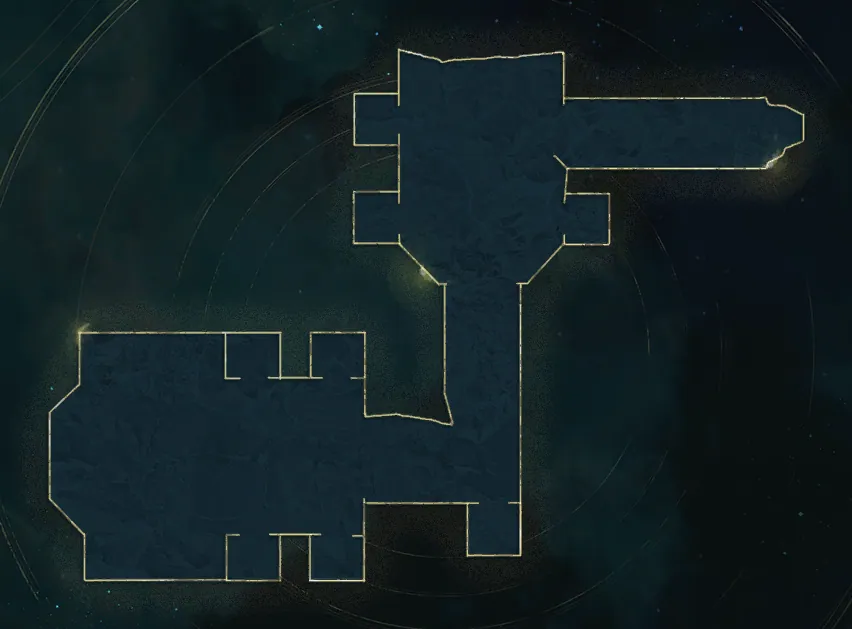 Höhle der Besiegten Karte – AION 2 Dungeon-Layout mit Boss-Positionen