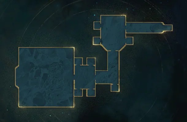 Mappa di Guardian's Armory – struttura del dungeon di AION 2 con la posizione dei boss