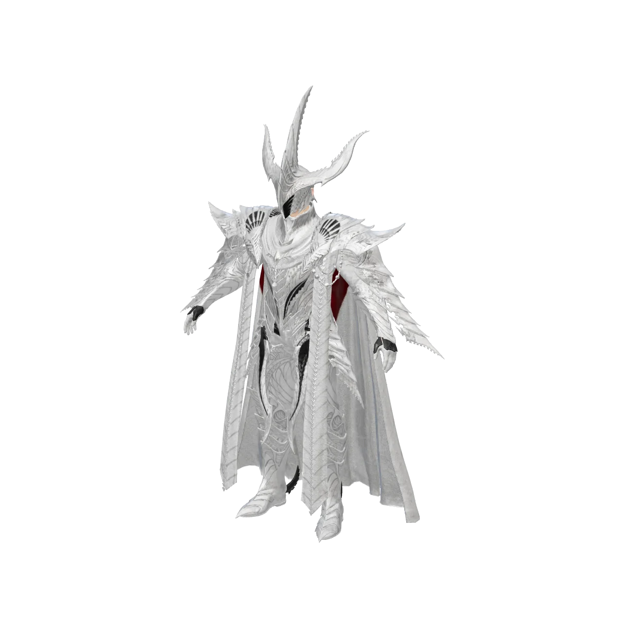 Kostýmní set Eternal Horn vykreslený z herního modelu AION 2