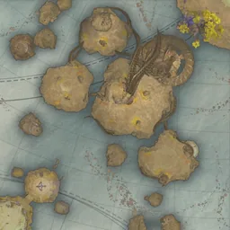 Map of Executor Argo spawn points in Archipelago of Siel's Wings - Siel's Heart, Chaotic Lower Reshanta