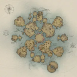 Map of Contaminated Marsh in Chaotic Middle Reshanta, Aion 2, with the spawn points of its monsters