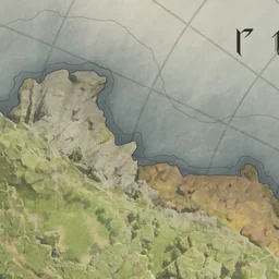 Map of Marsh Moss Potcrab spawn points in Ellun River Marsh and Collapsed Verteron Barrier Tower, Verteron