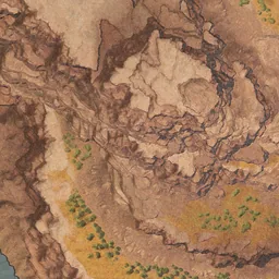 Map of Corrupted Daeva Gladiator spawn points in Eiron Hill, Eltnen