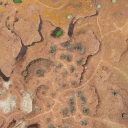 Map of Solid Kalgolem spawn points in Eastern Dartas Plains, Eltnen
