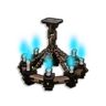 Blue Chandelier