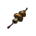 Champignon brûlé