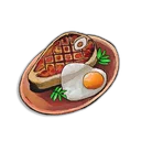 Filete con huevos