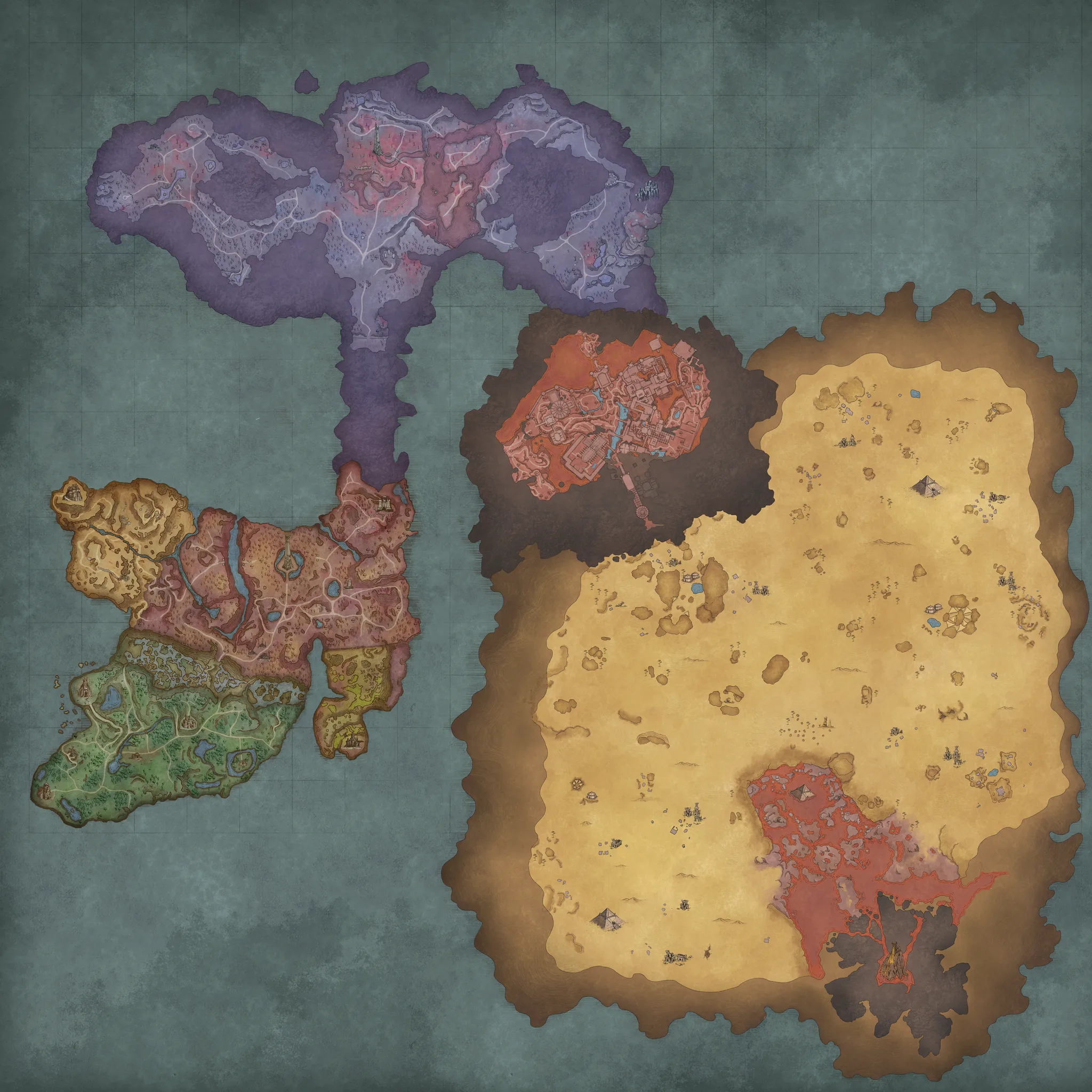 RuneScape: Dragonwilds Ashenfall 互动世界地图，标注资源、首领和宝箱位置