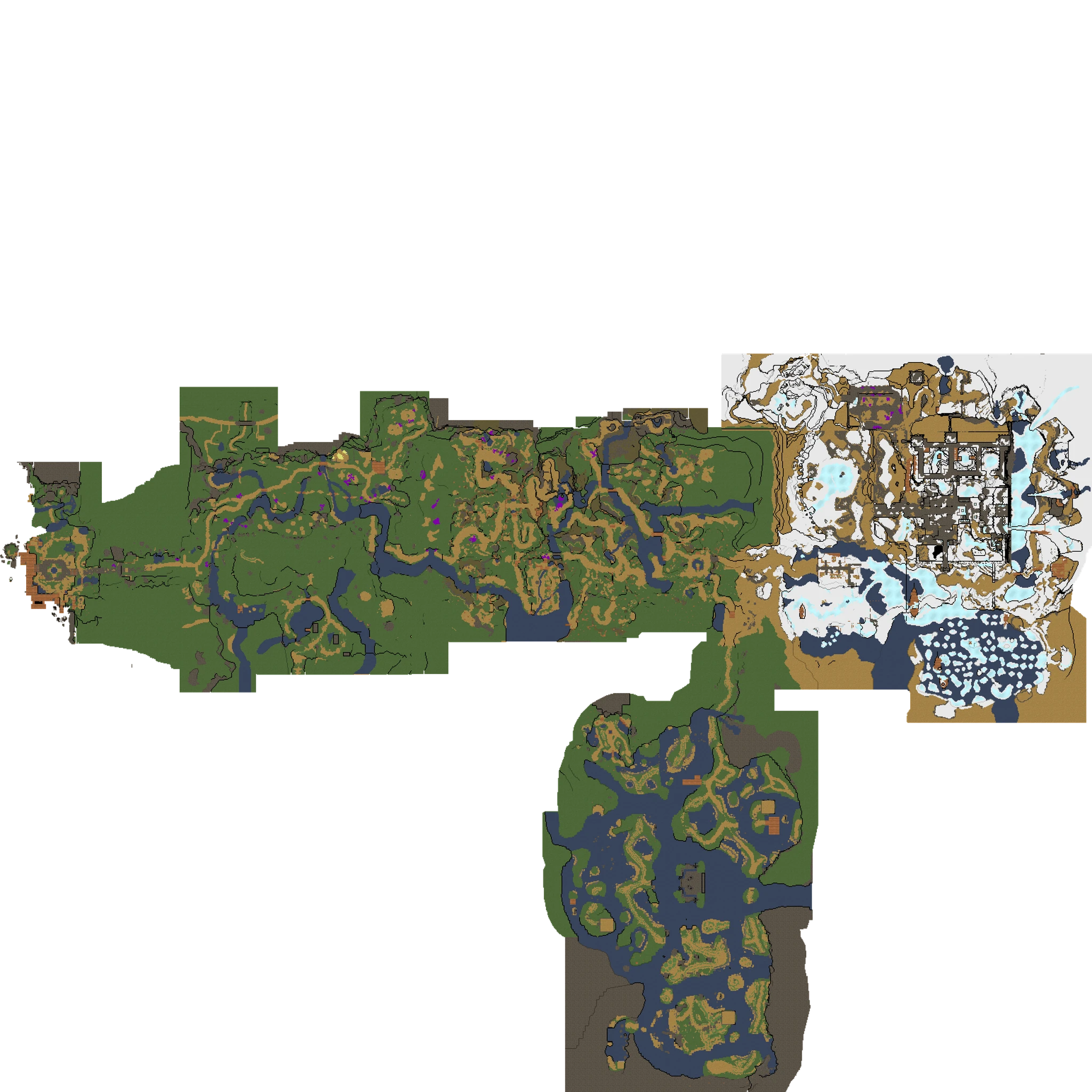 Minecraft Dungeons 2 Interactive Map: Overworld | MetaBot.GG