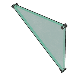 Dreieckige Glaswand (umgedreht) icon