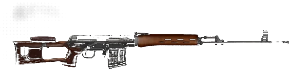 Render del fusil de tirador SVD de WARDOGS